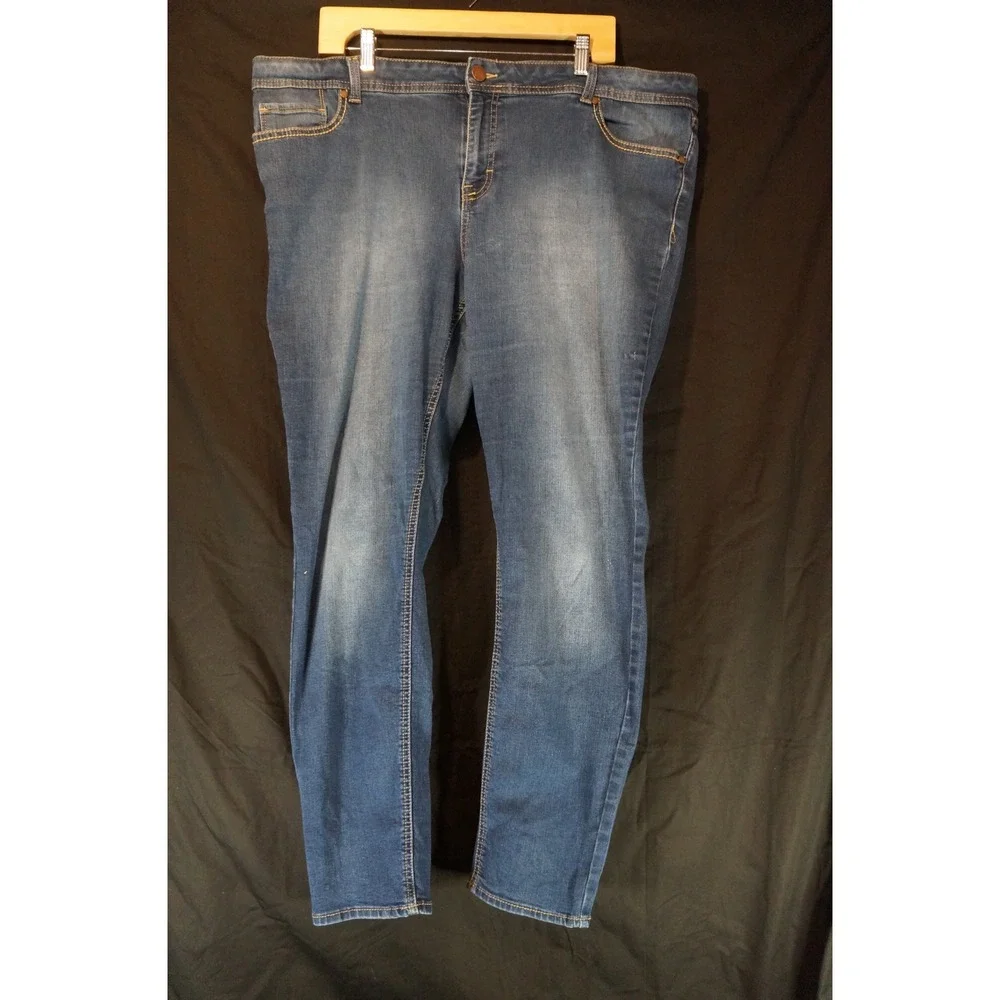 Jordache Girls Blue Skinny Jeans Size 20 Medium Wash Slim Fit Denim Pants